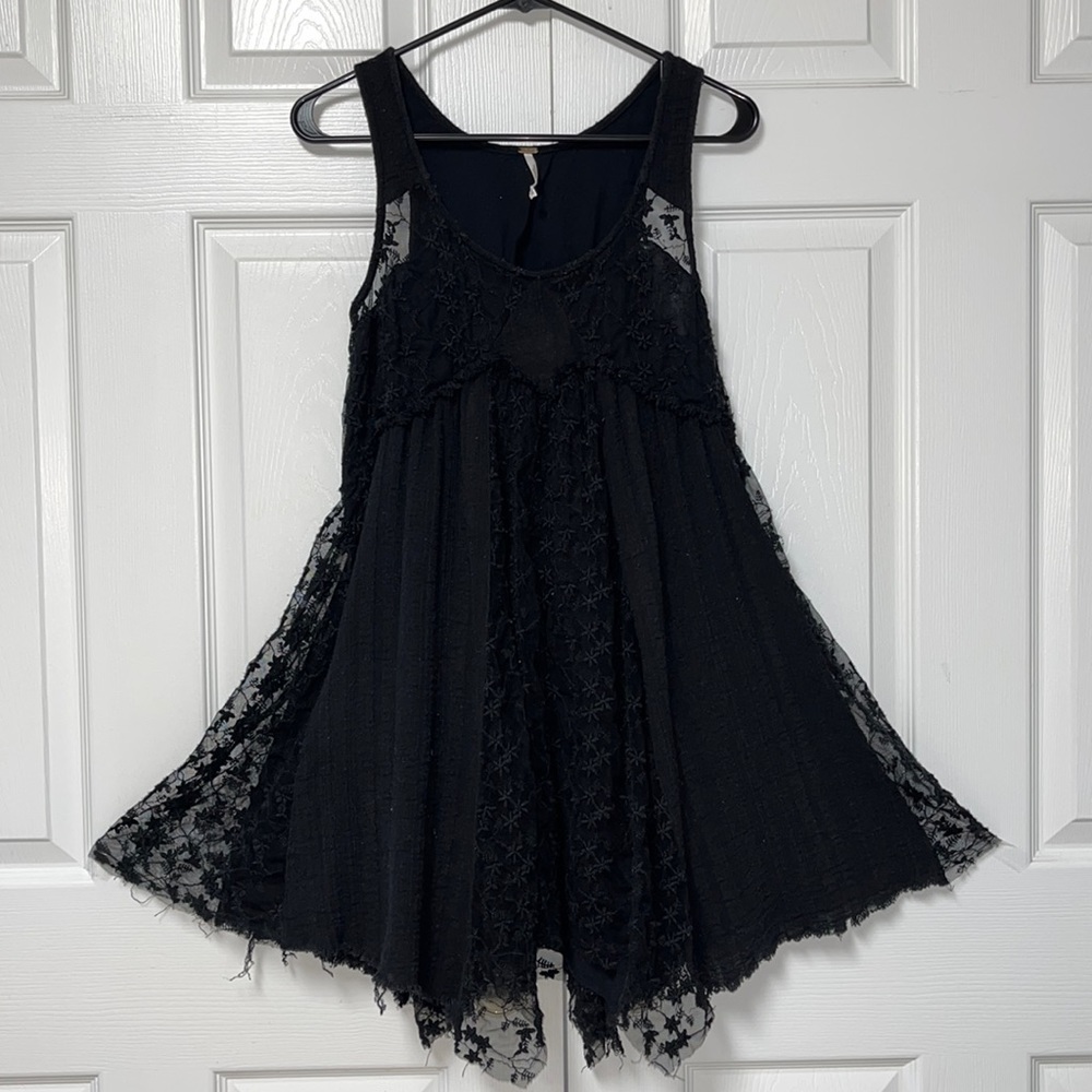 Free people x Small black lace dress
